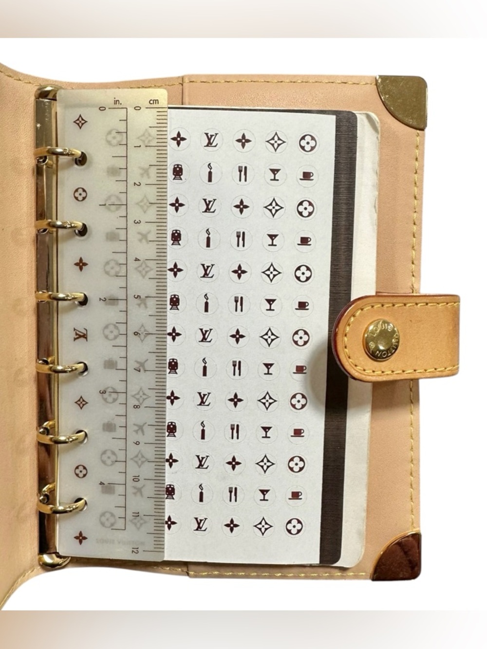 Louis Vuitton Murakami Multicolor White Leather Agenda PM w.Dust Bag & Stickers - Picture 7 of 16